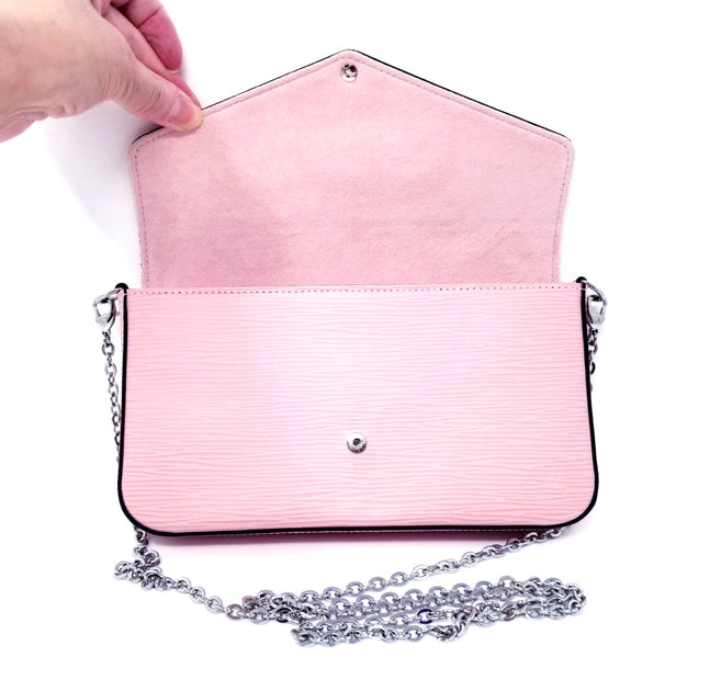 Louis Vuitton, Bags, Louis Vuitton Epi Denim Leather Mini Chain Bag