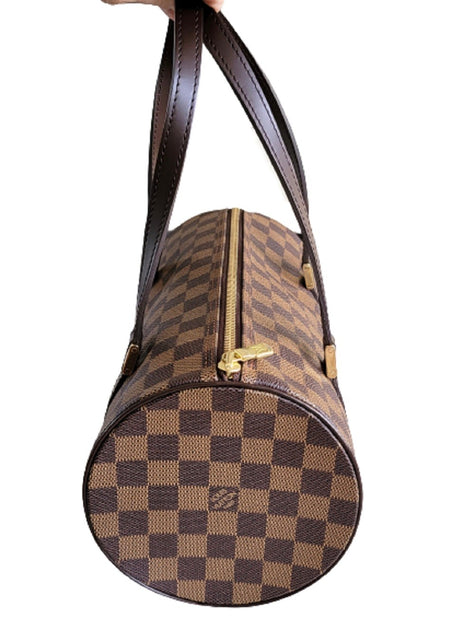 Authenticated Used Louis Vuitton LOUIS VUITTON Handbag Damier Ebene  Papillon 30 Canvas (Brown) Gold Hardware Women's N51303 