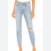 Grlfrnd KHR Karolina Button Front Denim Distressed Jeans Size 29 New With Tags