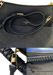 Louis Vuitton Maida Hobo Black Monogram Empreinte Embossed Leather Bag