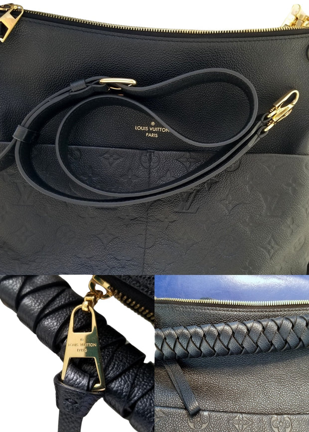 Louis Vuitton Black Monogram Empreinte Leather Maida Bag