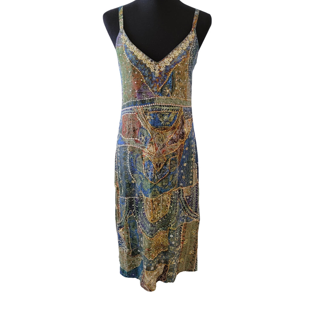 Anthropologie Leifsdottir Sennen Beaded Silk Dress Size 4 NWOT –  parisdiva.com