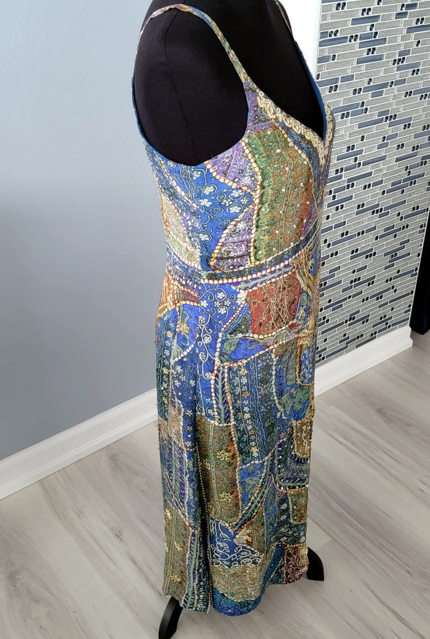 Anthropologie Leifsdottir Sennen Beaded Silk Dress Size 4 NWOT
