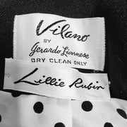 Ladies Vintage Lillie Rubin Vilano Cropped Black Suit Jacket Lined Size 10