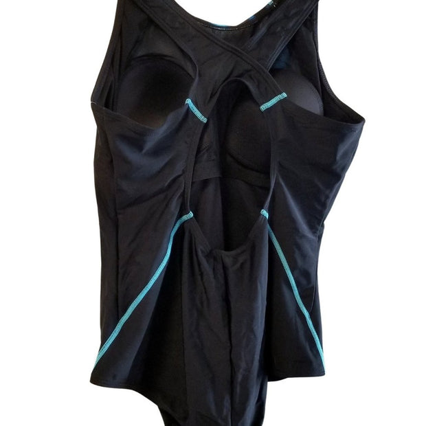Abstract Galaxy Blue One Piece Swimsuit NEW Sizes XL and M
