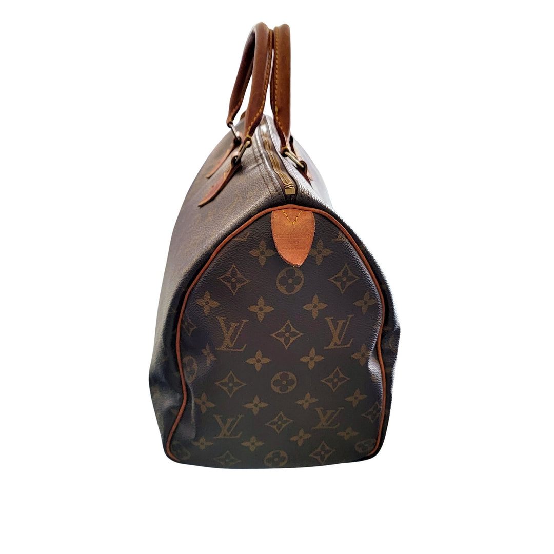 Authentic Vintage Louis Vuitton Monogram Speedy 35 Satchel