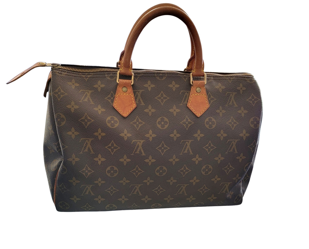 AUTHENTIC LOUIS VUITTON VINTAGE SPEEDY 35 PURSE W/INSIDE