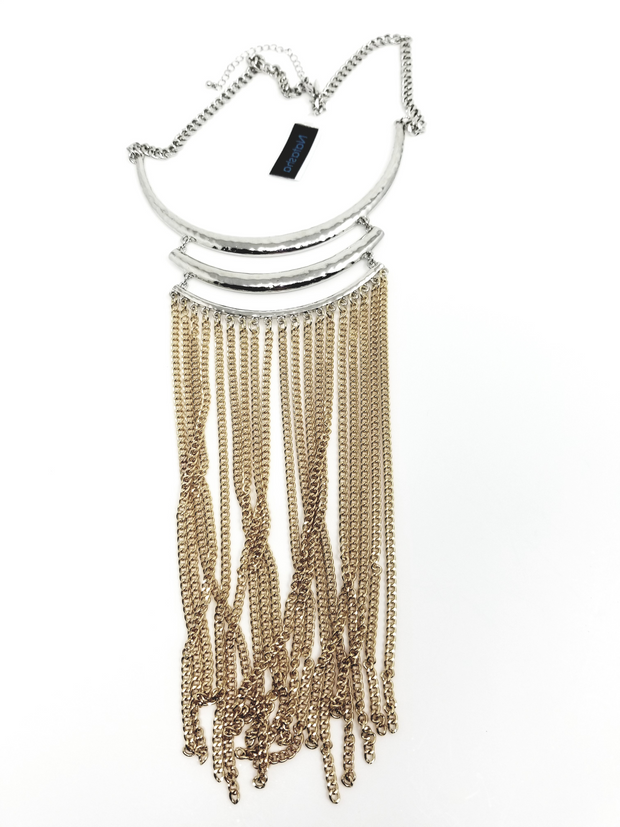 Natasha Bold Chain Drop Necklace Cleopatra NWT