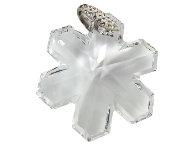 Austria Swarovski Crystal Silver Ornament Necklace Pendant