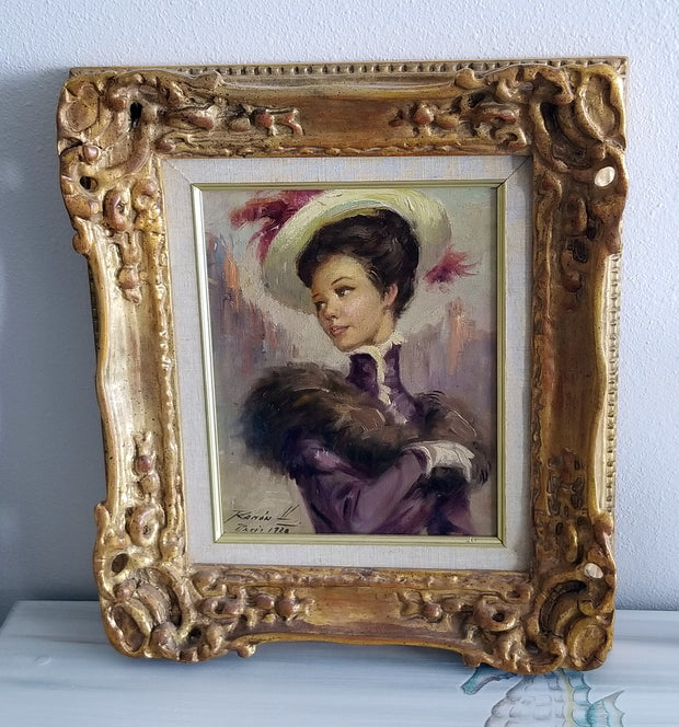 Framed Oil Painting French Artist Ramon H Paris Signed
