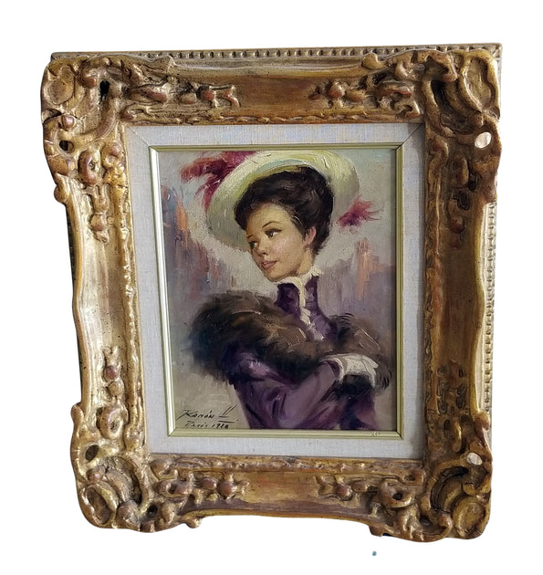 Framed Oil Painting French Artist Ramon H Paris Signed – parisdiva.com