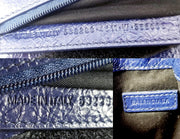 Balenciaga Explorer Pouch Strap Blue Arena Patent Leather Cross Body Bag