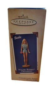 Hallmark Barbie Doll Ornament Malibu 2003 Holiday