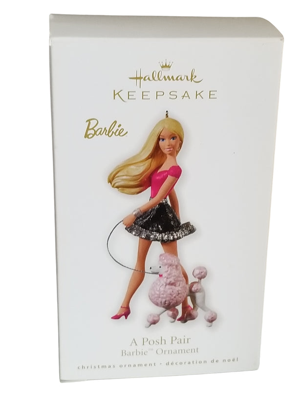 Hallmark Barbie Doll Posh Pair Poodle Keepsake Ornament