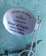 Bradford Visions of Glory Wings of Eagles Patriotic Ornament
