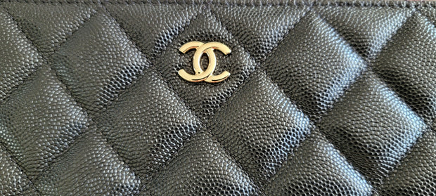 Chanel - Black Caviar Zip Tote Large