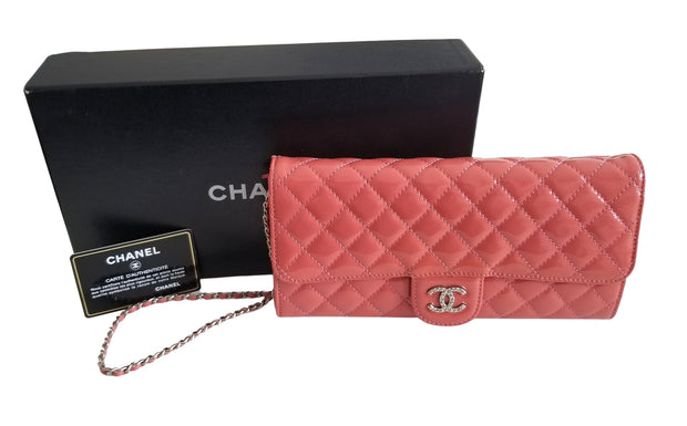 Another beauty from Chanel. Chanel wallet on chain (WOC) in Coral