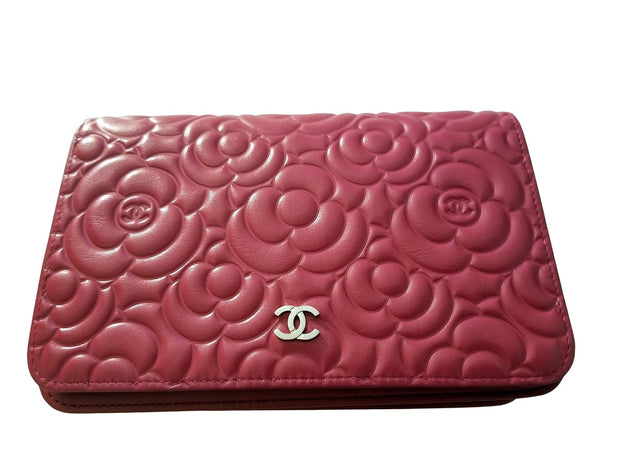 Authentic CHANEL Camellia Flower Red Mini Wallet  Chanel camellia flower, Chanel  camellia, Red wallet