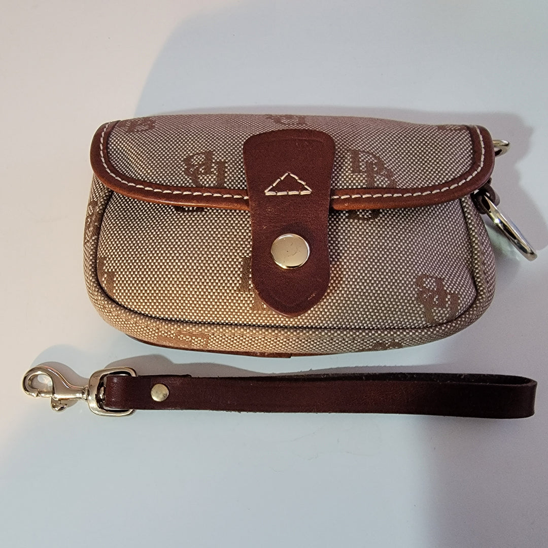 Vintage Dooney and Bourke Monogram Wristlet Pouch Bag Cosmetic Bag Wal parisdiva