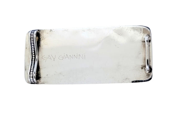 Gay Giannini Cloisonne Enamel Gold Salukis Lancet