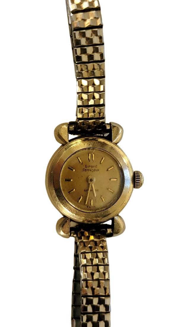 Vintage Girard Perregaux Gyromatic Gold Plated Ladies Watch