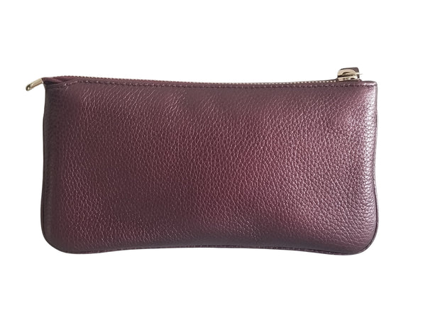 Gucci Soho Burgundy Leather Pochette Wristlet Bag