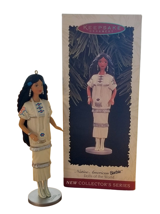Barbie Doll Hallmark Ornament Native American Barbies of the World 1996
