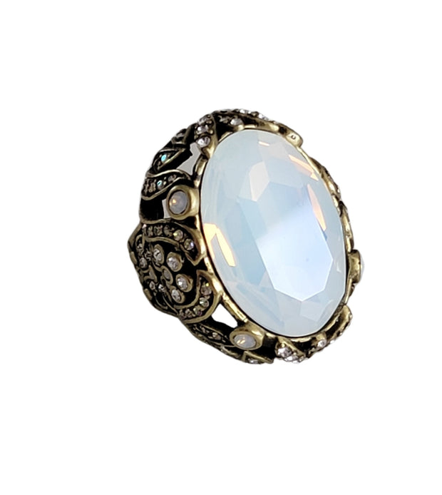 Heidi Daus Dare to Wear Large Opague Crystal Ring
