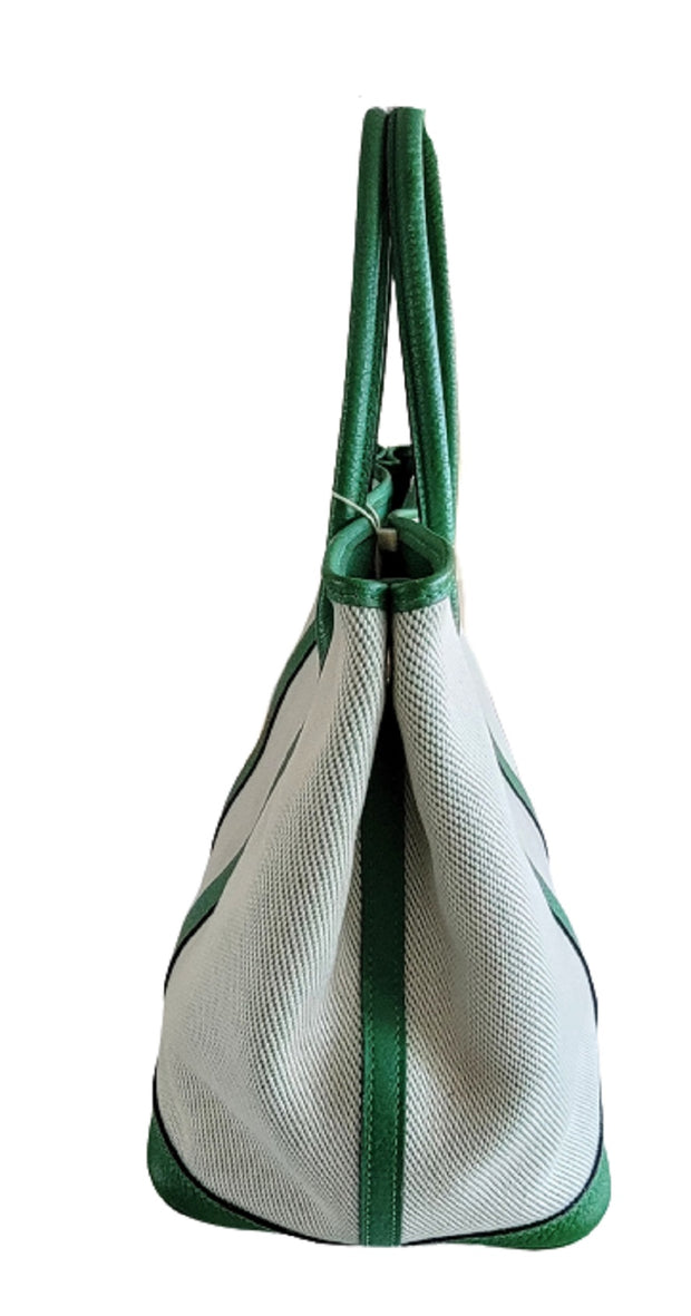 Garden party leather tote Hermès Green in Leather - 37086158