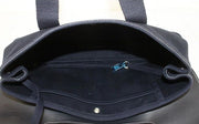 Hermes Navy Blue Valpariaso MM Canvas Top Handle Bag