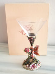 Kirks Folly Dream Fairy Martini Wine Liquor Collectible Gift Glass and Box