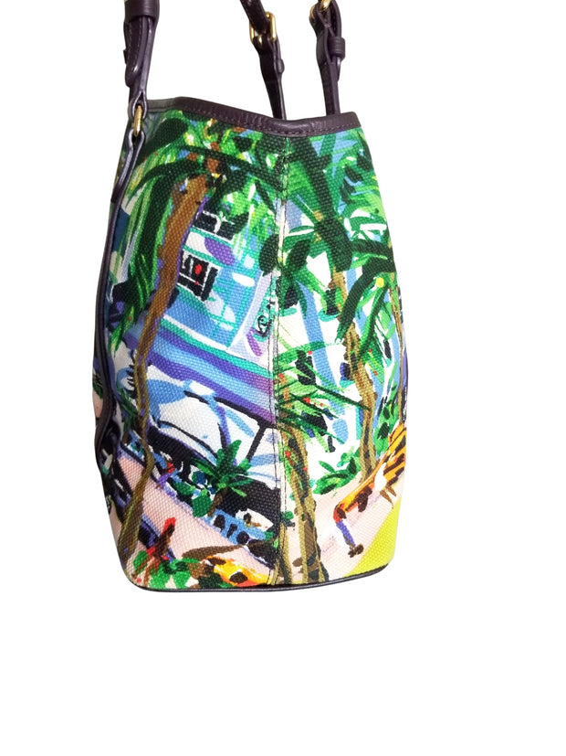Louis Vuitton Limited Edition Ailleurs Cabas PM Dream Destination Tote Shoulder Bag.
