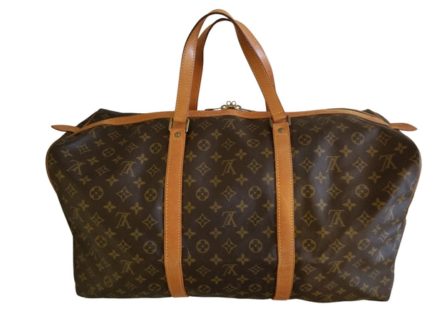Louis Vuitton Vintage Brown Monogram Sac Souple 55 Luggage Bag