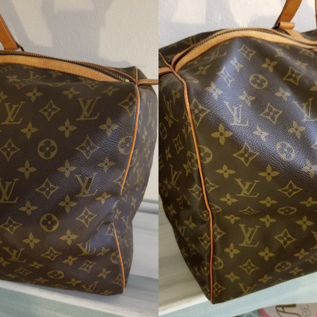 Louis Vuitton Vintage Brown Monogram Sac Souple 55 Luggage Bag –
