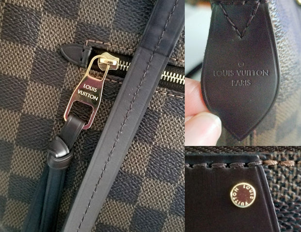 Louis Vuitton Iena PM Damier Ebene Tote Shoulder Bag