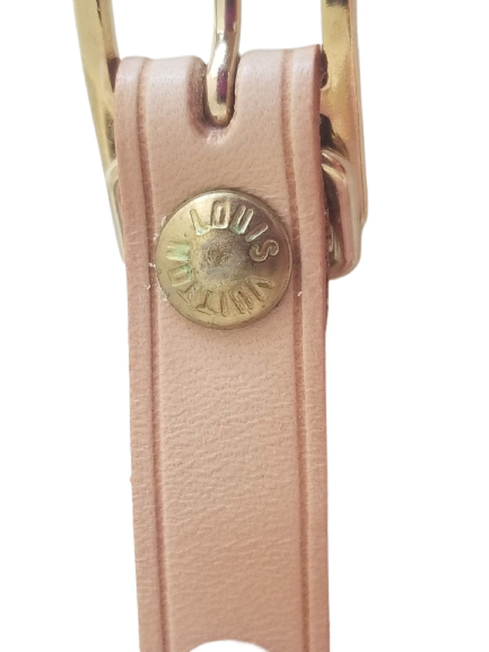 Louis Vuitton Authentic Leather Luggage Bag Name Tag Poignet Accessori parisdiva