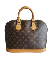 Louis Vuitton Vintage Monogram Alma PM Handbag Top Handle Satchel Bag