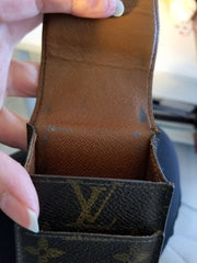 Louis Vuitton Monogam Etui Cigarette Cell Mobile Brown Coated Canvas Clutch