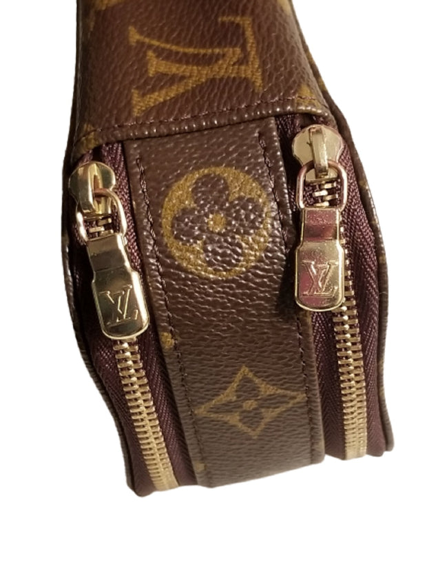 Louis Vuitton Brown Trousse Monogram Pouch Blush Case 868082 Cosmetic Bag  For Sale at 1stDibs