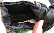 Mary Frances Beaded Leather Dizzy Circles Wristlet Handbag