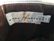 Mary Frances Southwestern Turquoise Power Beaded Mini Clutch Cross Body Bag