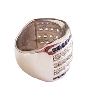 RS Collection CZ 925 Silver Wide Band Ring