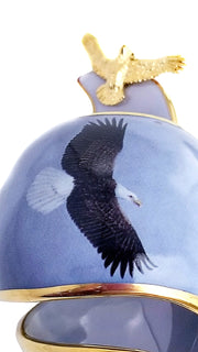Soaring Eagle Bradford Collection 2002 Porcelain Holiday Ornament