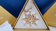 Swarovski Annual Limited Edition Amber Crystal Star Ornament 2009