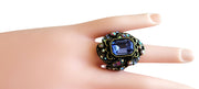Sweet Romance Art Deco Crystal Rhinestone Ring