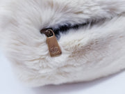 Rare Vintage Chanel Rabbit Lapin Fur Muff Bag Hand Warmer Chain Shoulderbag
