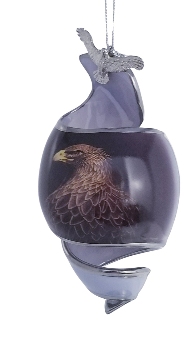American Treasure Eagle Bradford Collection 2002 Porcelain Ornament