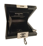 Chanel Limited Edition Black Lucite Box Chain Wristlet Clutch Bag