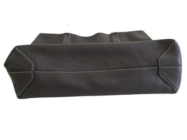 Hermes Double Sens Clemence 45 Blue Leather Tote Shopper Bag –