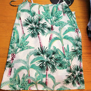 Shady Lady Green Palm Tree Print Camisole Size Small